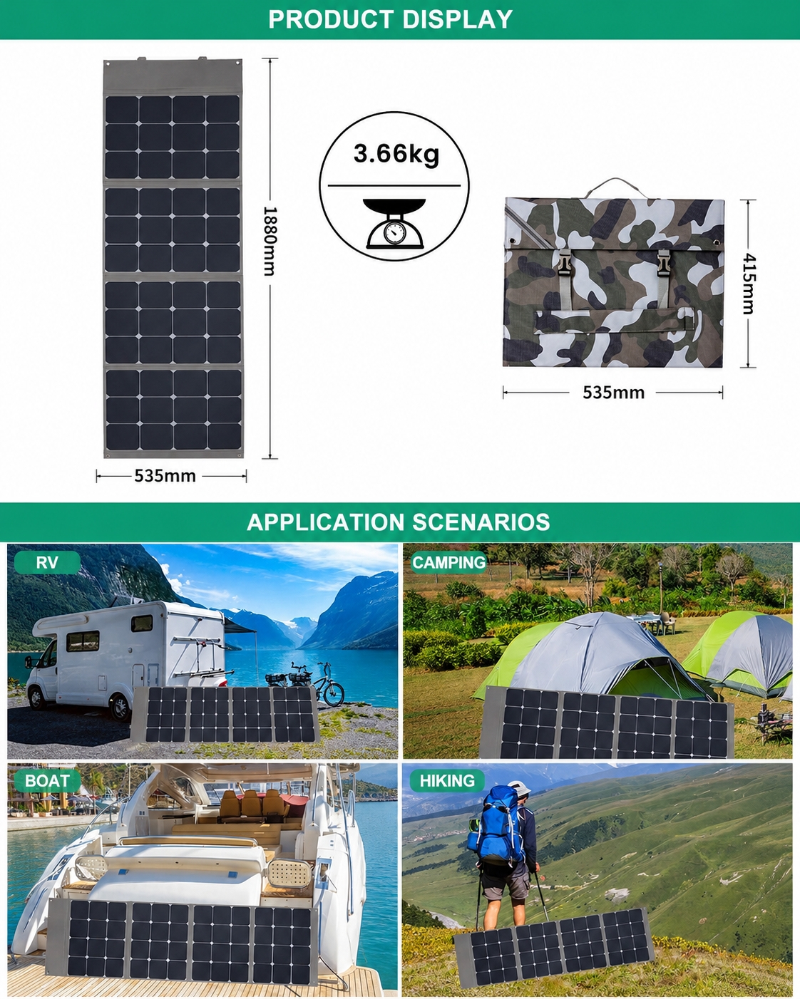 Foldable solar panel providing emergency home backup