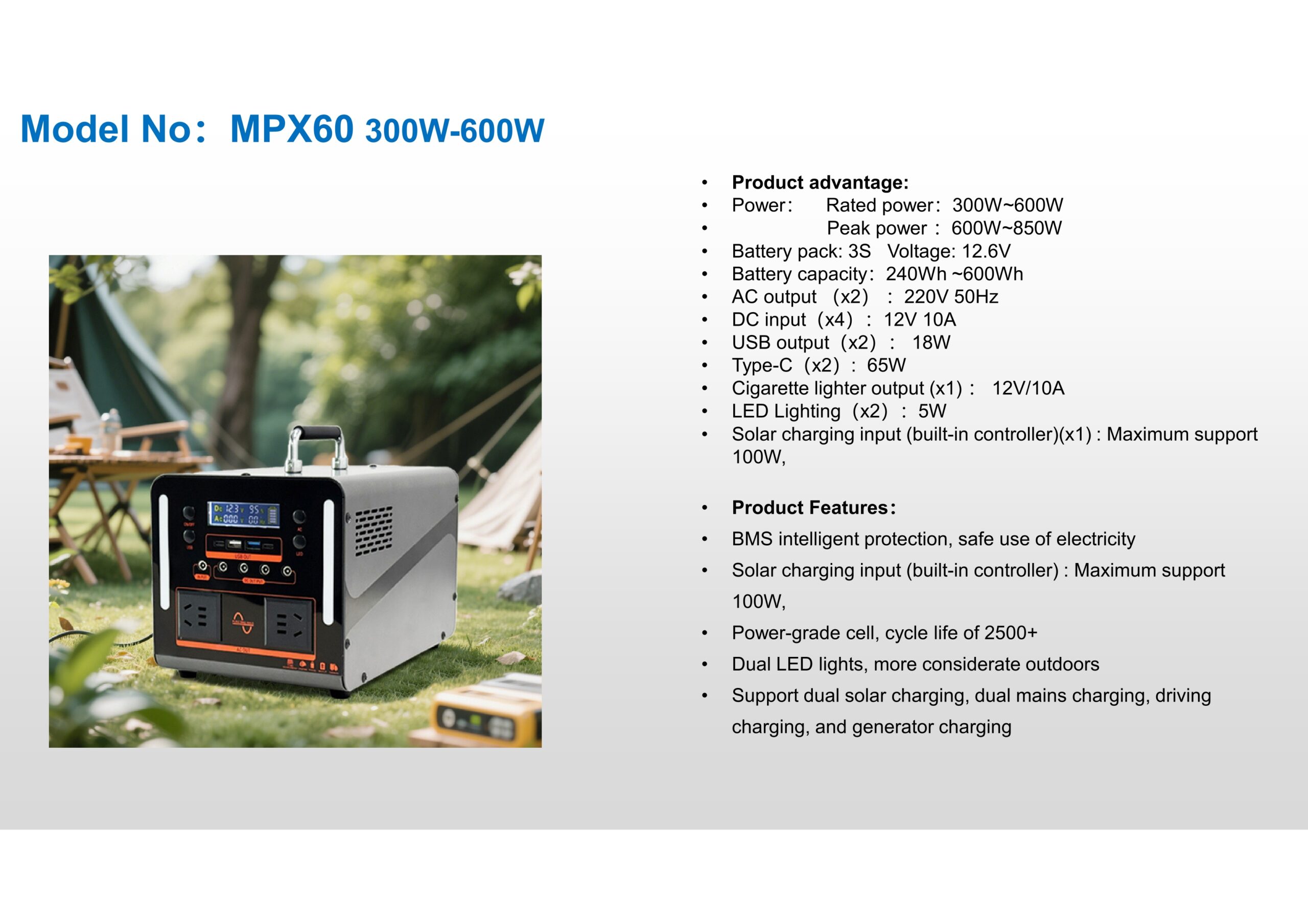 Home emergency backup power system usage scenario