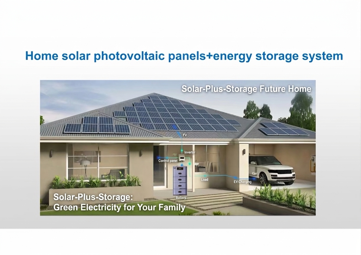 Solar panels integrated with home energy storage system
